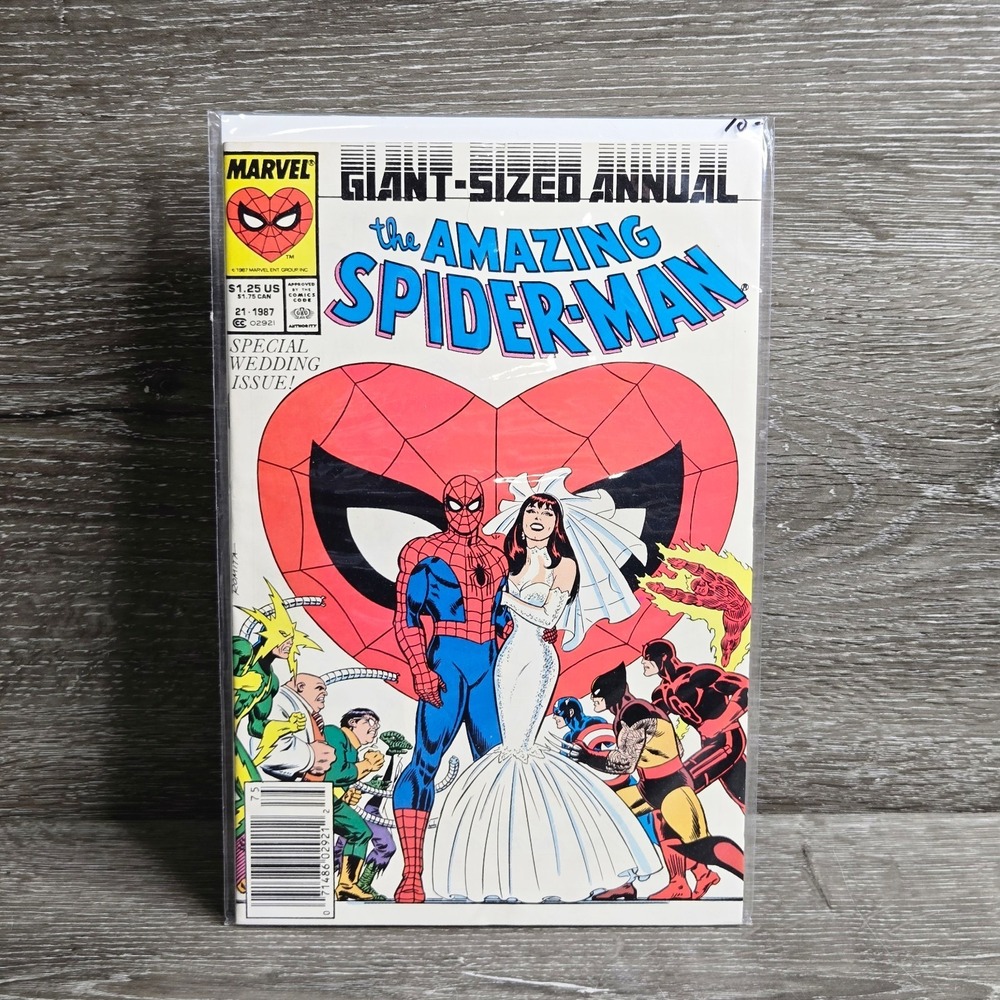 Amazing Spider-Man Annual #21 (1987) Newsstand Wedding Issue Marvel Romita